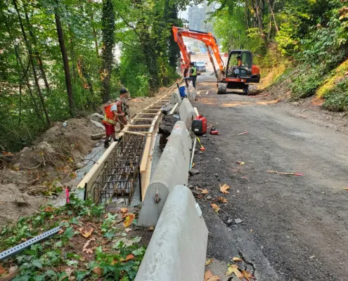 Bridges and roads scaled